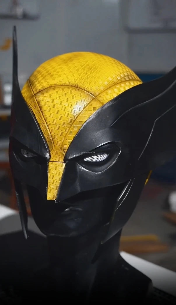 mar-vel Damaged Wolverine Mask with Magnatic Eyes 1:1 3D Resin Halloween Cosplay Mask Wolverine Helmet Cos masque for Gift