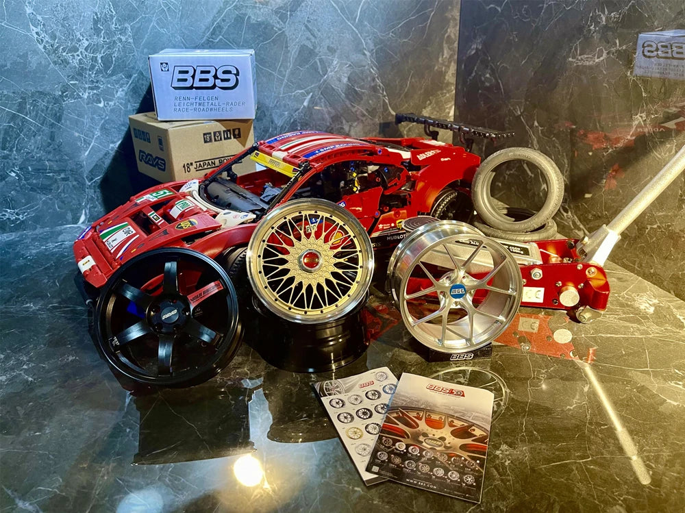 1/5 Car Model Metal Forged Assemble Refitting Wheel Hub  Creative Desktop Display  Personalized  Modification Toys Gift