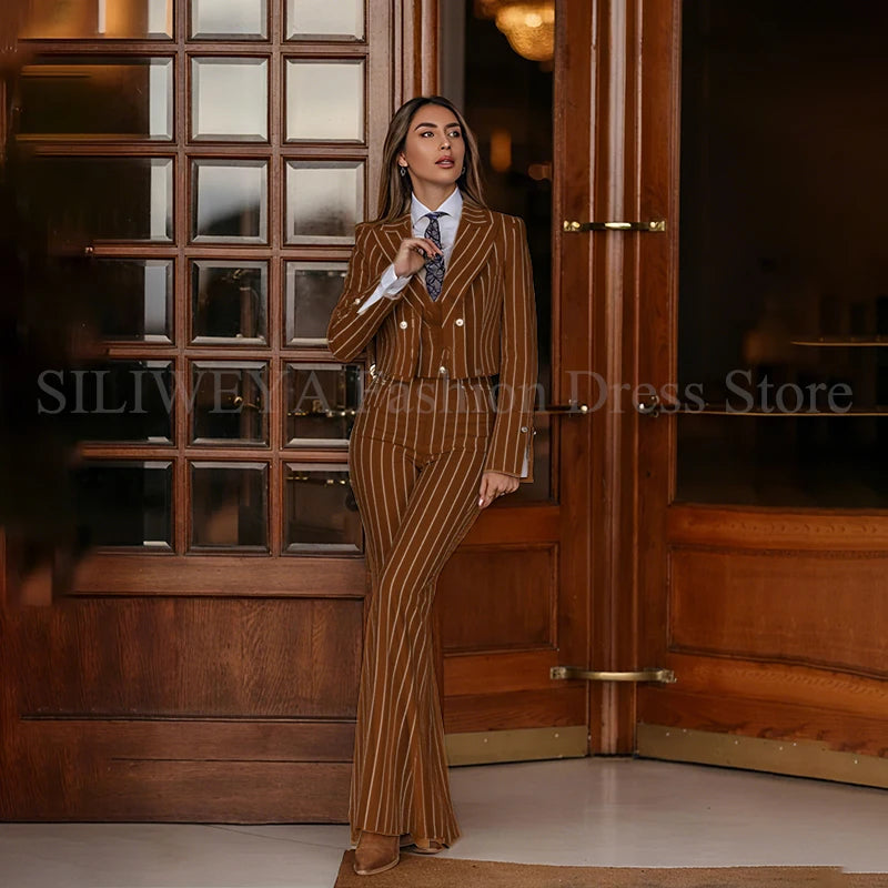 Ensemble Casual 3 pièces Veste Pantalon Gilet