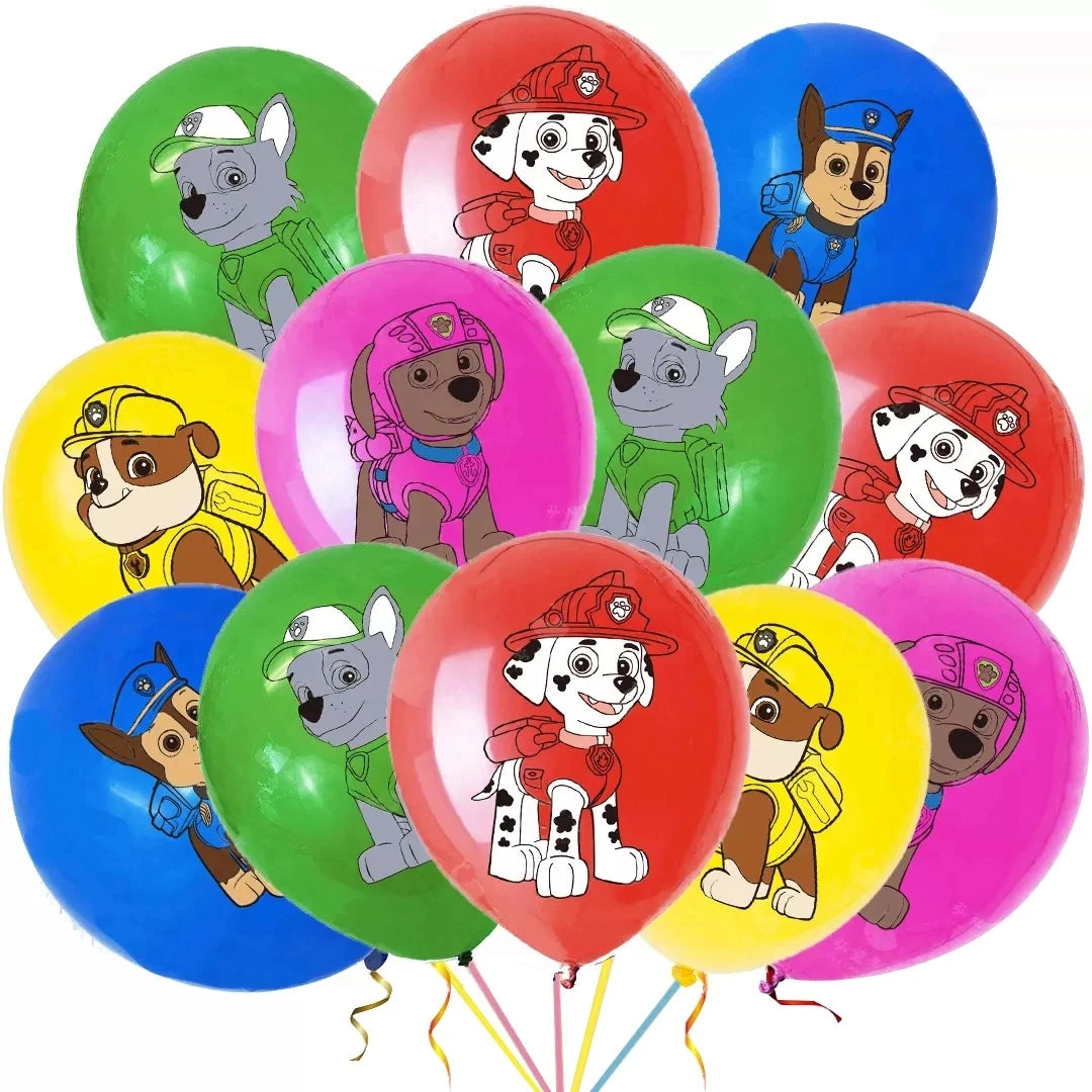 New Paw Patrol Birthday Party Decor Dogs Skye Disposable Tableware Tablecloth Plate Cup Gift Bag Kids Boy Favor Gifts Kids Toys