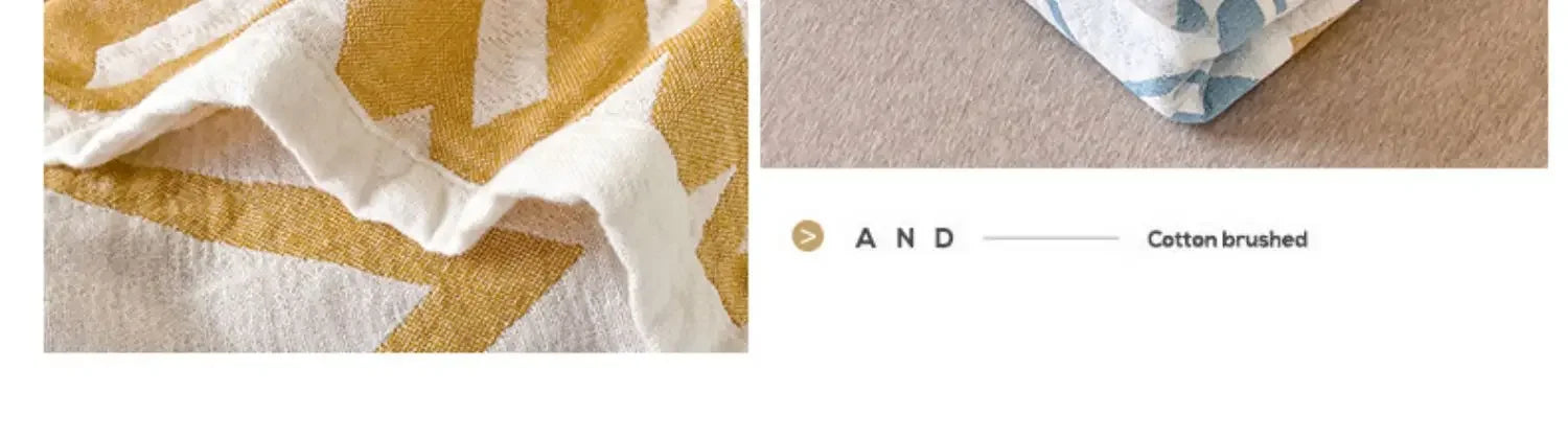 2025 Japanese-style cotton washed cotton towel quilt, three-layer gauze thin summer cool quilt, office nap blanket, sofa blanket