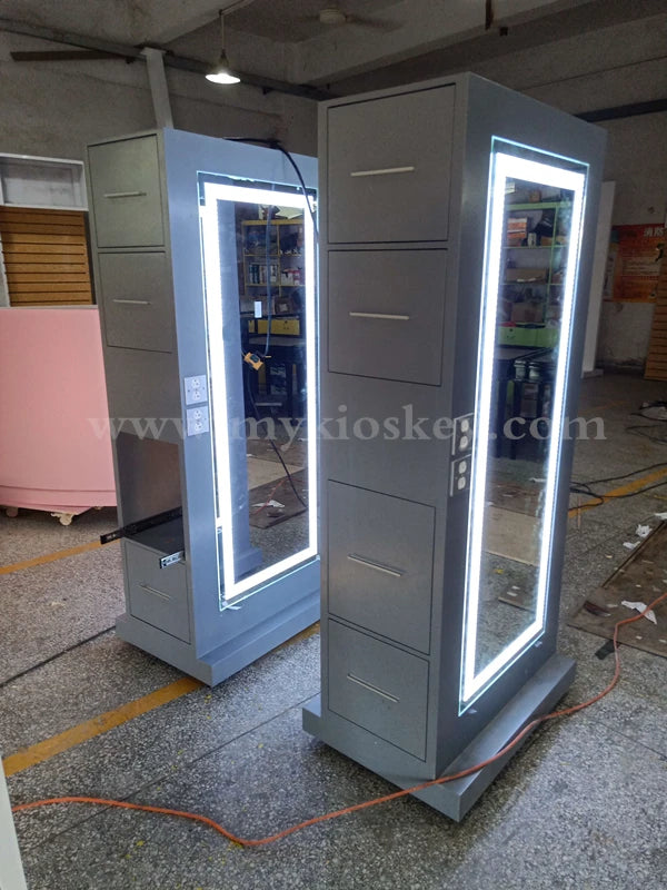 Table de travail de coiffeur avec évier | Station de coupe de cheveux | Établi de salon de coiffure