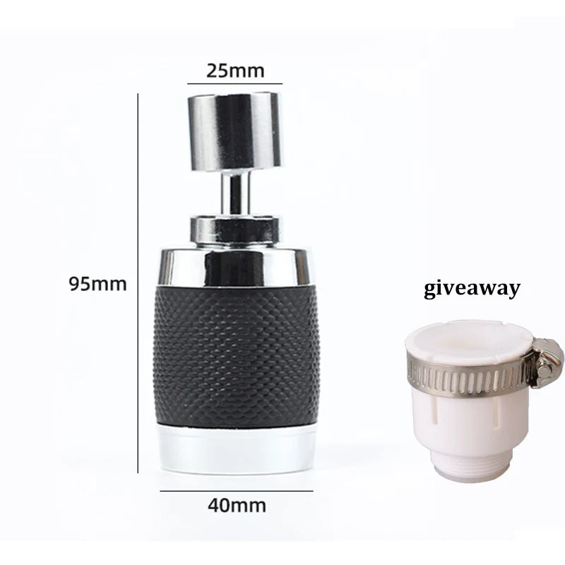 360° Rotating Filter Pressurized Universal Faucet 3 Modes Splash-proof Water-saving Kitchen Supplies