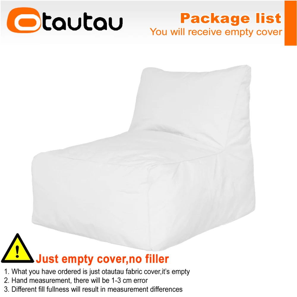 OTAUTAU Outdoor Oxford Bean Bag Lounger Cover Swim Pool Float Sofa Bed Pouf SF508【No Filler!Need To Buy Filler By Yourself !】