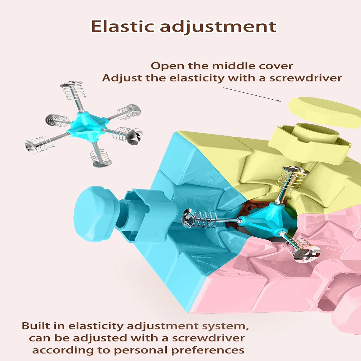 Magic Cube 2x2 3x3 4x4 5x5 pyramid Magic Cube racing stress-relieving puzzle professional smooth speed game children's toy gift