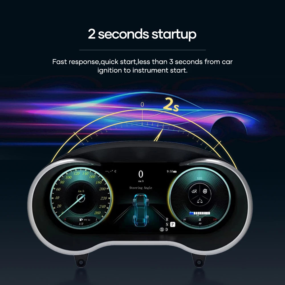 12.3''  Instrument Paneel Cockpit For  Benz C GLC S205 W205 V205 117 X253 2015-2018 Ntg5.0 4.5 5.5Auto Digital Dashboard Cluster