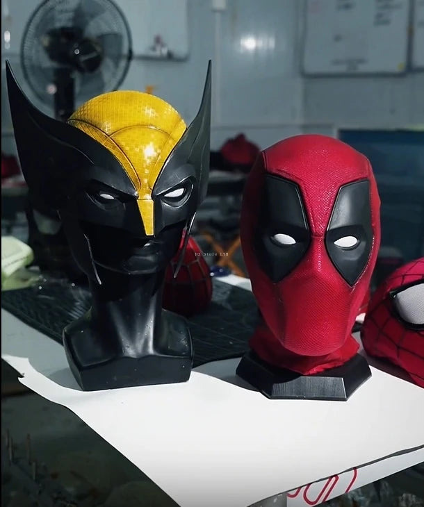 mar-vel Damaged Wolverine Mask with Magnatic Eyes 1:1 3D Resin Halloween Cosplay Mask Wolverine Helmet Cos masque for Gift