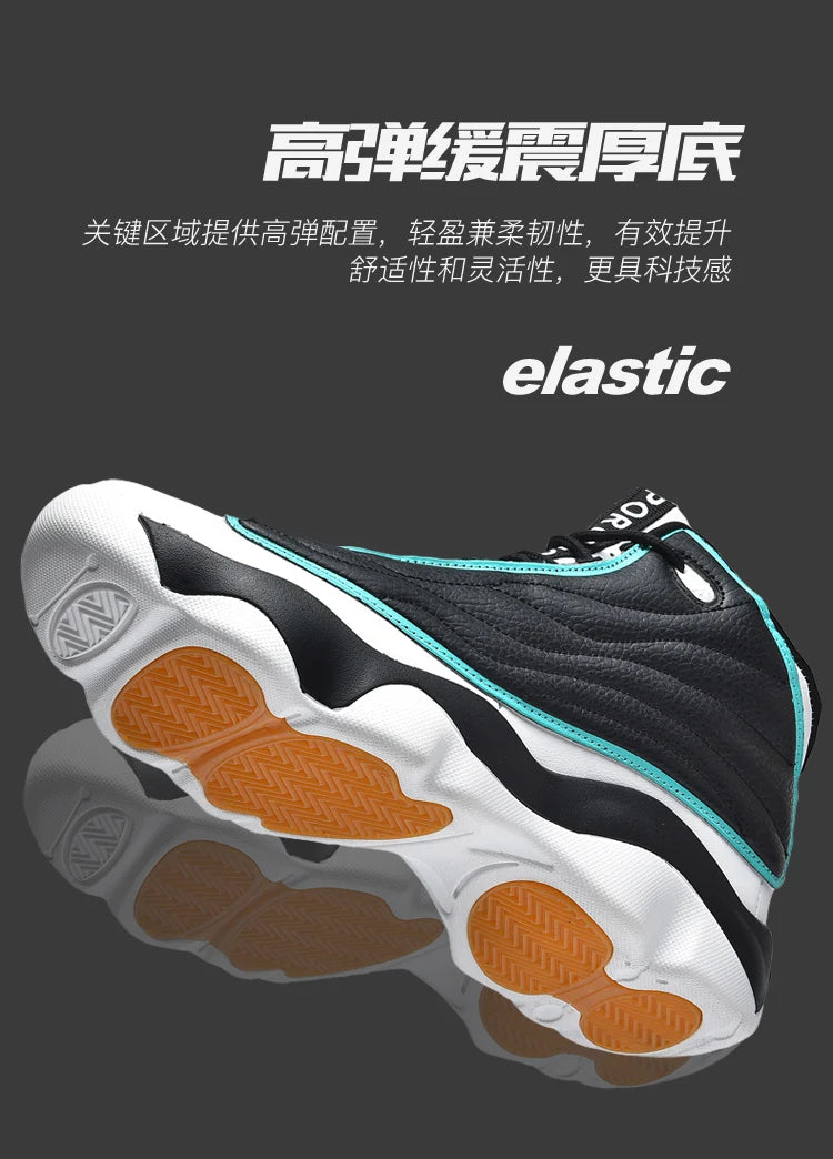 High Quality Mens Fitness Basketball Shoes Basketball Shoes Mens Sneakers Autumn High Top Anti-skid Outdoor Sneakers