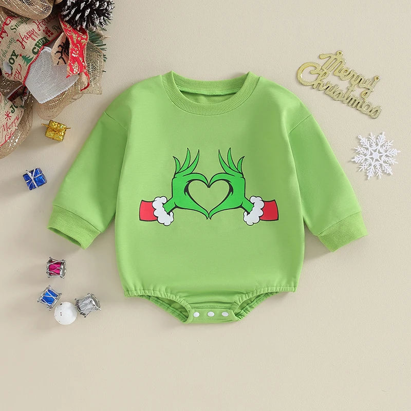 ma&baby 3-18M Christmas Newborn Infant Baby Girls Boys Rompers Long Sleeve Print Jumpsuit Xmas Costumes D05