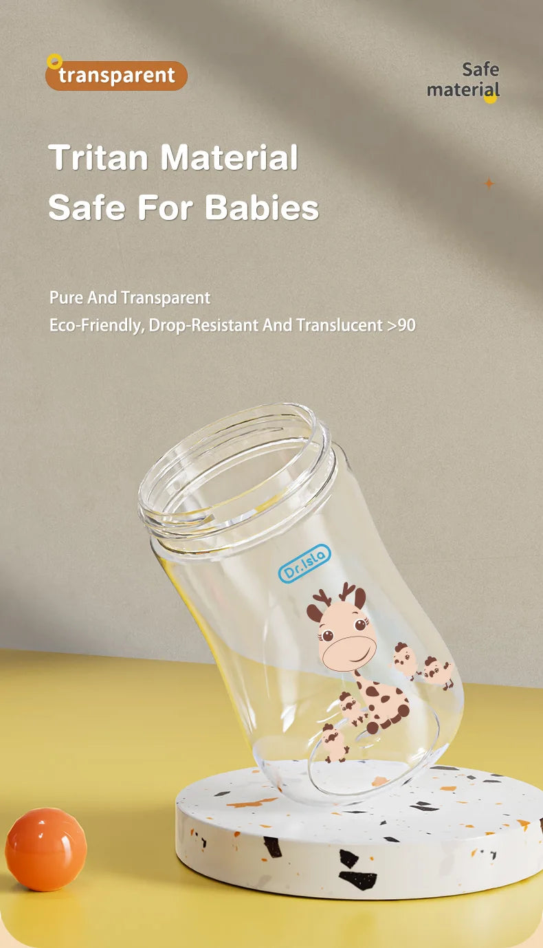 Portable Baby Water Bottles 300ml Baby Feeding Cup With Straw Children Learn Feeding Drinking Bottle Kids Training Cups BPA Free