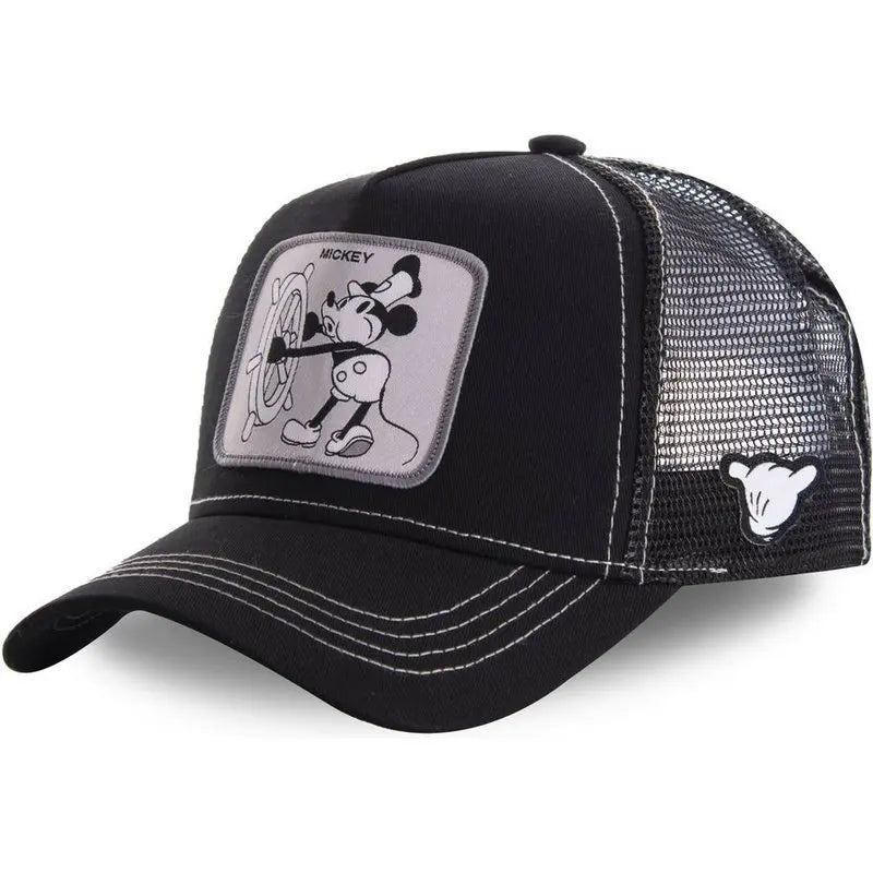 Cartoon Disney Mickey Goofy Sun Protection Baseball Casquette de baseball Kawaii Donald Duck Visière d'extérieur Chapeau de sport Chapeau de maille de camionneur réglable