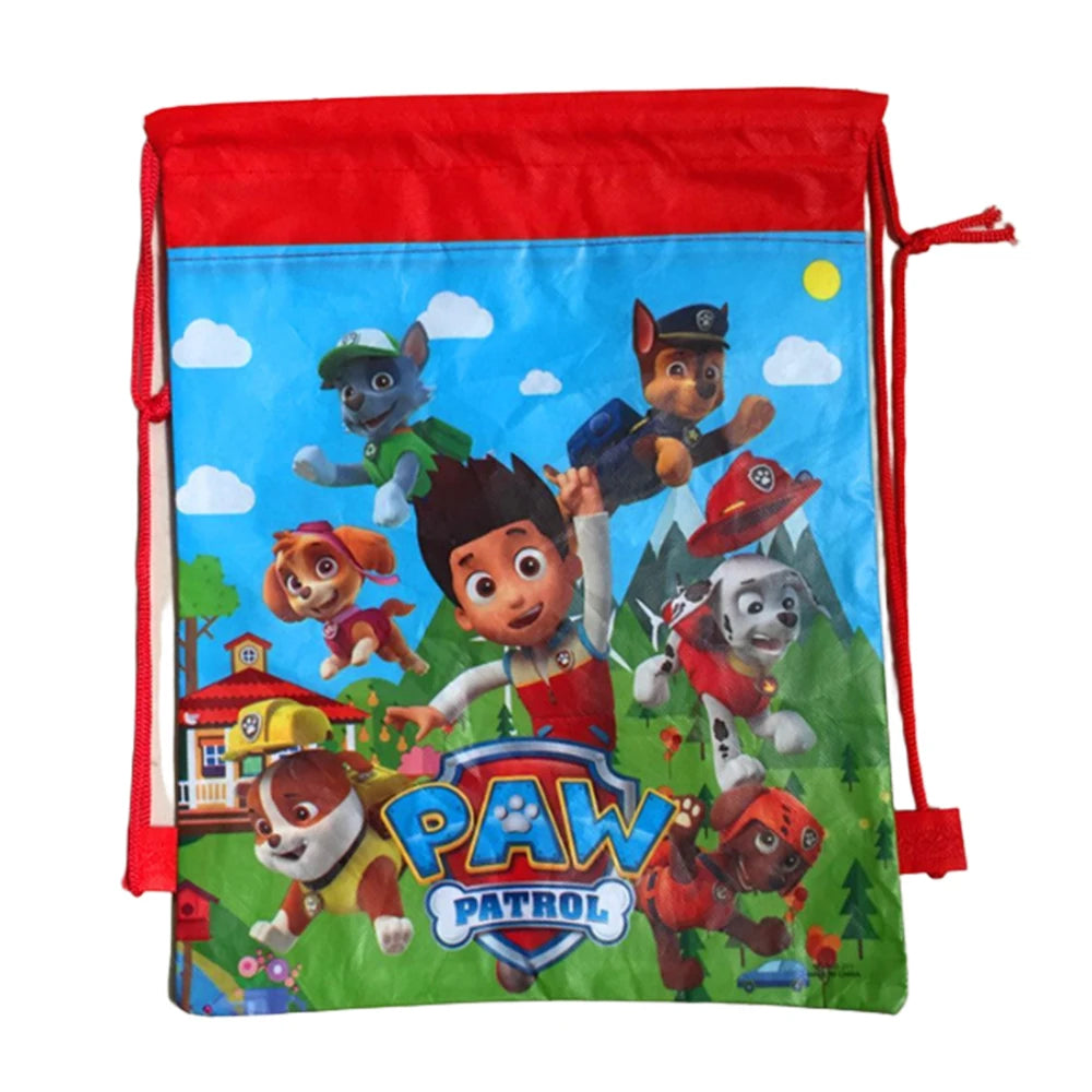 PAW Patrol Birthday Chase non-woven Fabric Children Favorite Travel Bag Party Decor Dog Cute Cartoon Children's Toy Bag Gifts