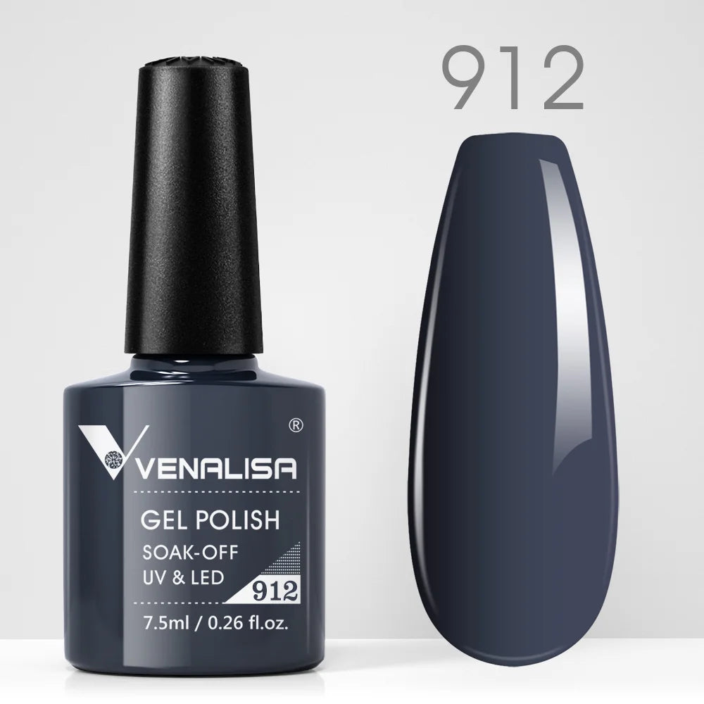 VENALISA Nail Gel Polish Full Coverage Holographic Camouflage Nail Varnish Manicure Lacquer Polish Soak Off UV LED Lacquer 7.5ML