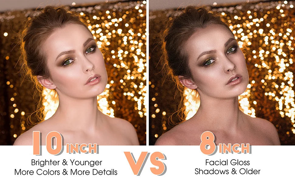 Video Youtube Fill Ring Light Lamp Live COOK 26CM Photography Lighting Phone Ringlight Tripod Stand Photo Led Selfie Remote