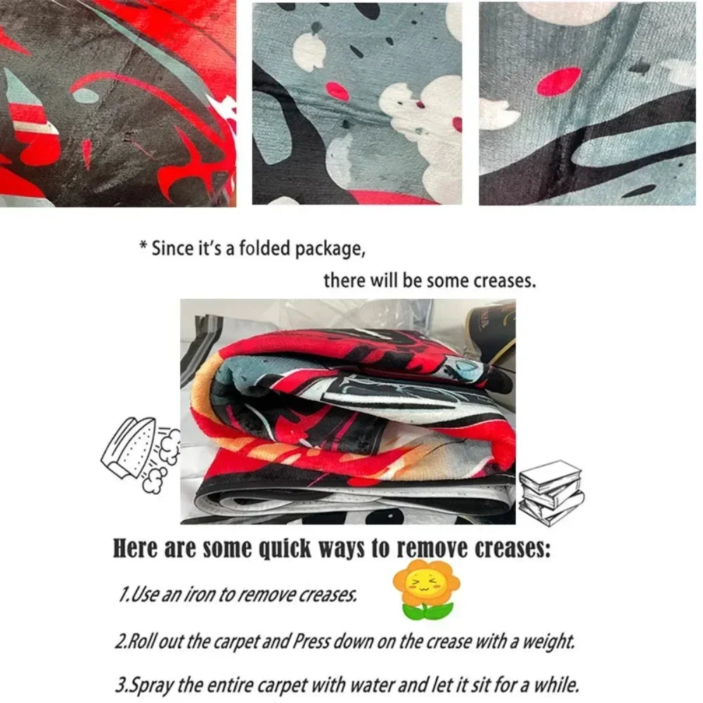 Tree of Life Round Rug Nature Mandala Rug Ancient Spiritual Decor Carpet Meditation Space Rug Washable and Non Slip Floor Mat