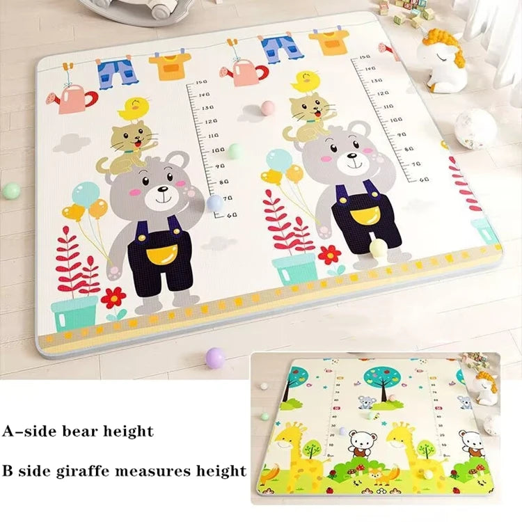 New 1CM EPE Crawling Play Mats Baby Activity Gym Folding Carpet Baby Game Mat for Children's Safety Mat Rug Non-toxic 200x180cm