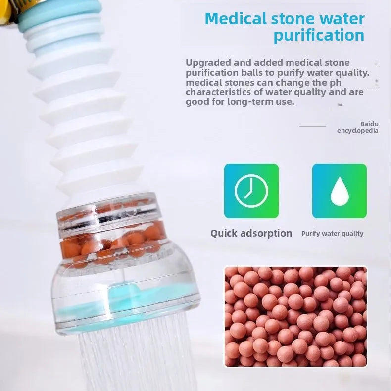 360 Rotation Universal Faucet Bubbler Swivel Water Saving Economizer Head Shower Kitchen Faucet Nozzle Adapter Sink Accessories