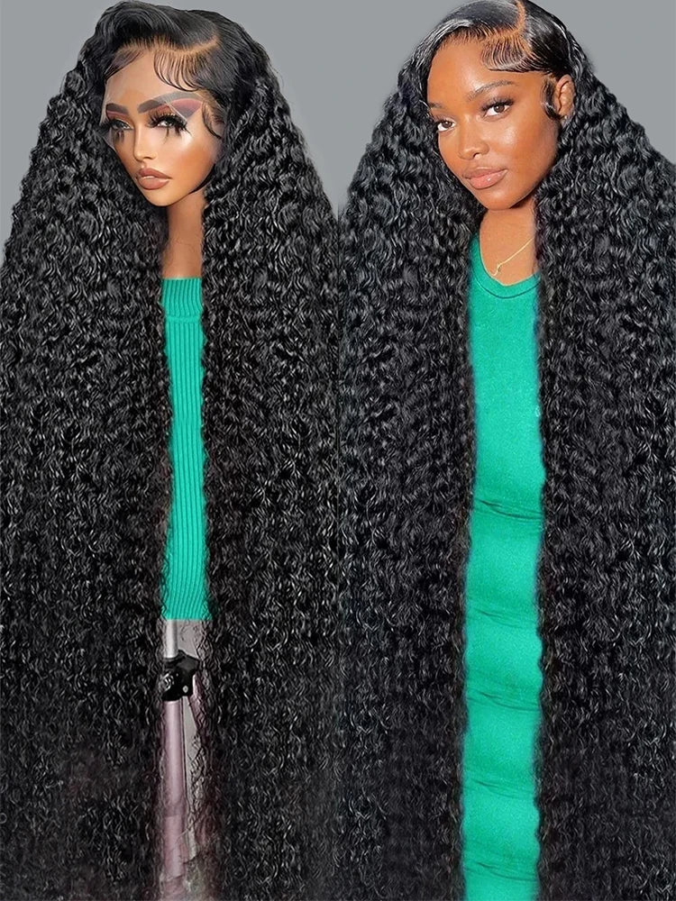 CEXXY 250% 13x4 13x6 Water Wave Curly Lace Frontal Human Hair Wigs Brazilian Loose Deep Wave Frontal Human Hair Wigs For Women