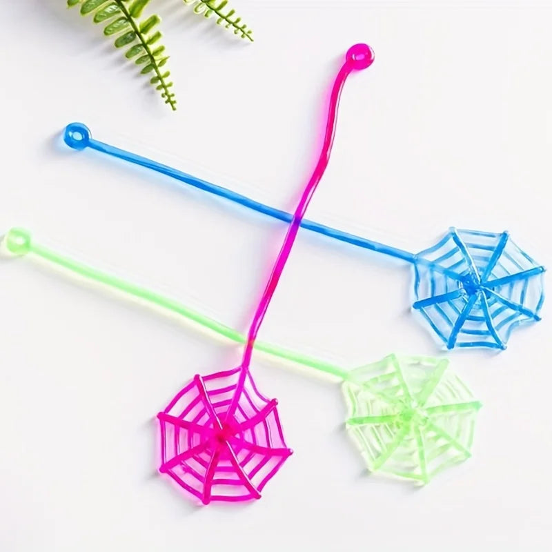 Funny Sticky Spider Web Toy  Favor Sticky Hands Toys Birthday Party Halloween Carnival Party Supplies Gift