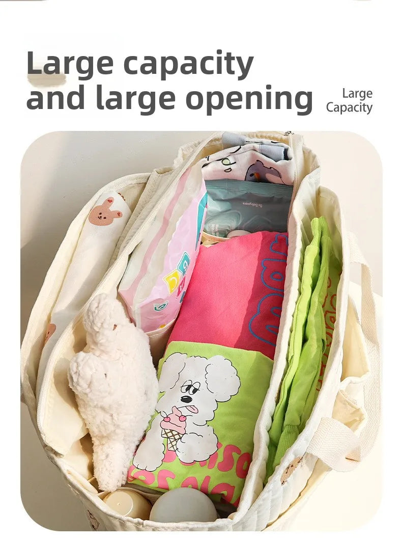 Baby Diaper Bag Large Capacity Baby Outing Portable Handbag Storage Diaper Bag Multi-functional Messenger Mommy Bags