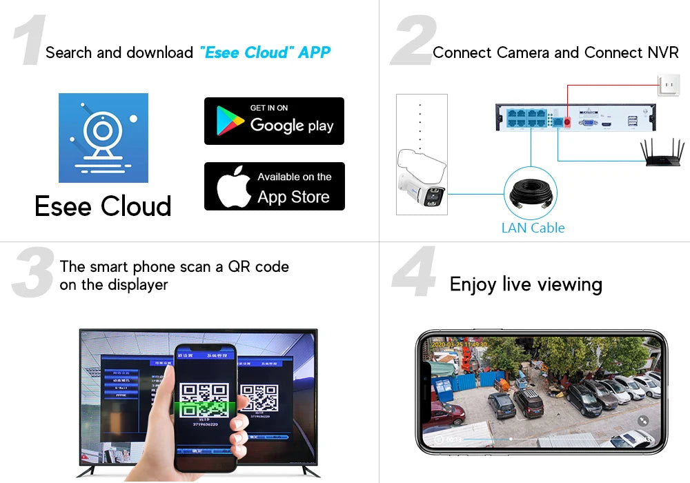 MOVOLS 8CH 5MP 8MP POE Security Camera System Two Way Audio 8MP NVR Kit CCTV Outdoor IP Camera H.265 P2P Video Surveillance Set
