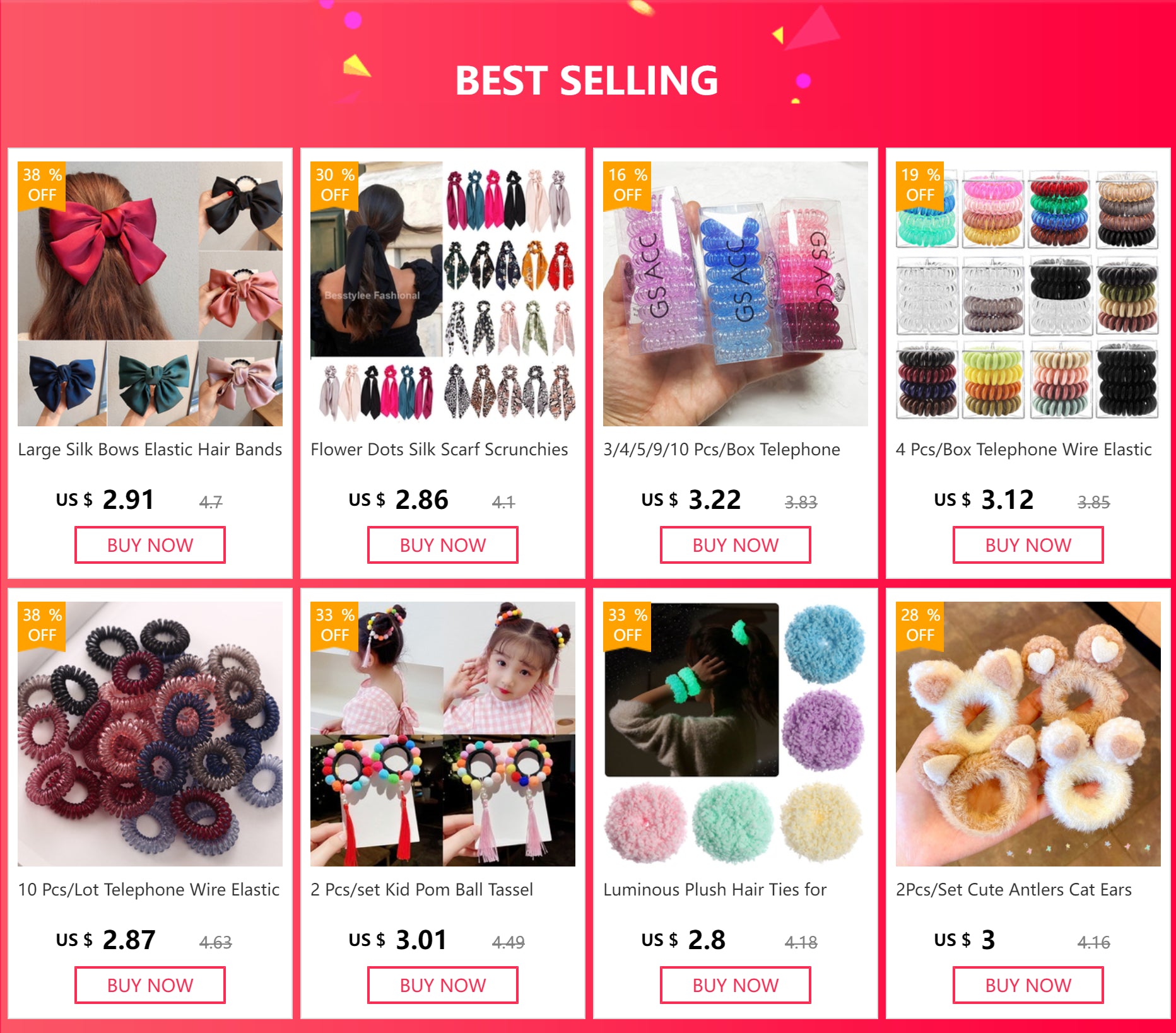 Grands nœuds de soie Bandes de cheveux élastiques Cravées grandes bandes de caoutchouc solides Chouchous Pinces à cheveux pour femmes Filles Barrettes Accessoires pour cheveux