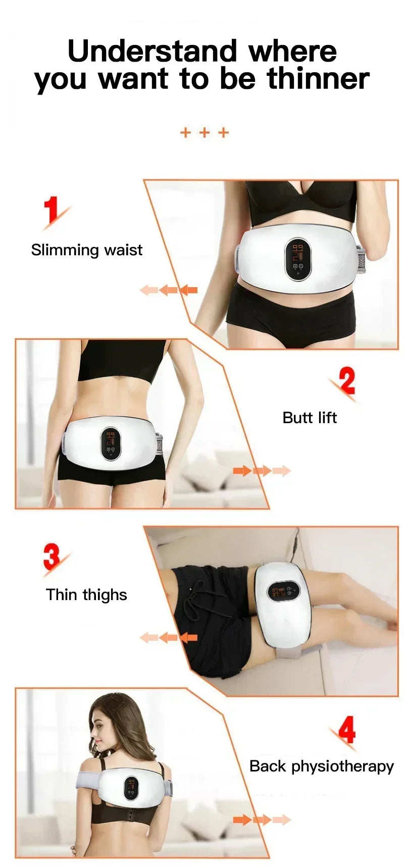 Slimming Machine Lose Weight Big Belly Whole Body Thin Waist Stovepipe Fat Burning Abdominal Massage Fitness Equipment Portable