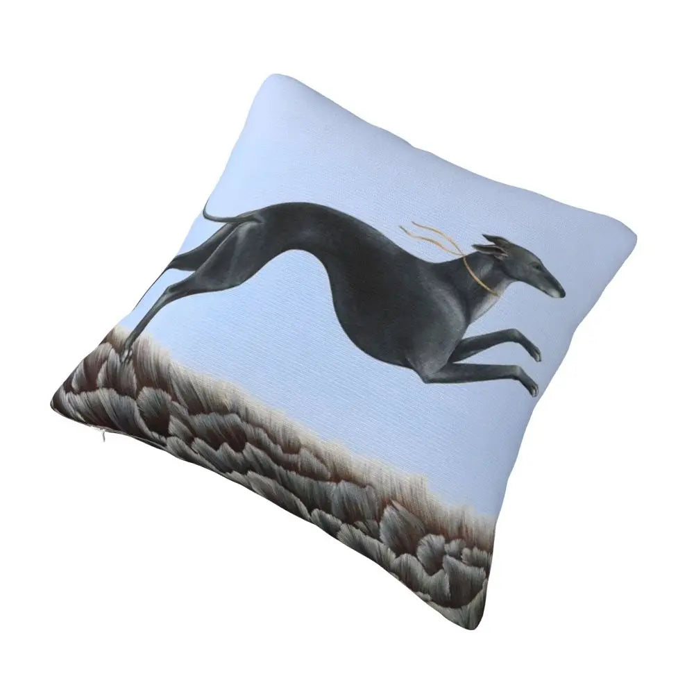 Custom Cute Whippet Greyhound Pillow Case Decor Home Hound Dog Luxury Cushion Cover Car Pillowcase
