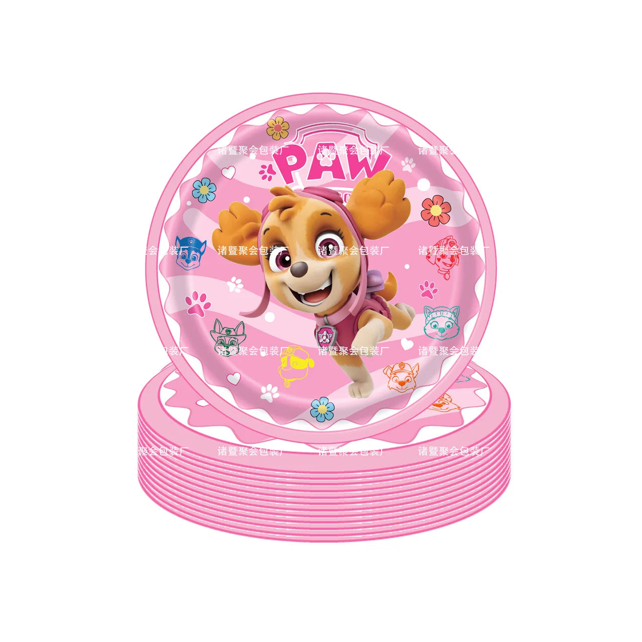 Paw Patrol Birthday Decoration Dogs Skye Disposable Set Tableware Plate Cup Tablecloth Skye Baby Shower Kids Girls Party Supplie