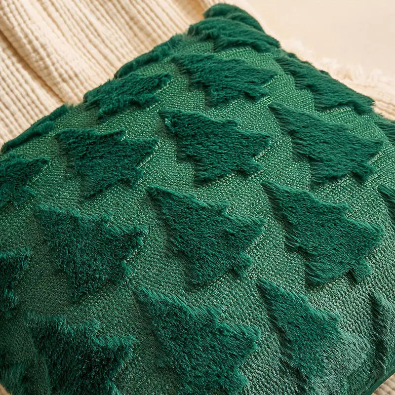 Runtow 45x45cm Christmas Tree Pattern Pillow Cases 2025 Merry Christmas Decor for Home Xmas Gifts New Year Sofa Decor Navidad