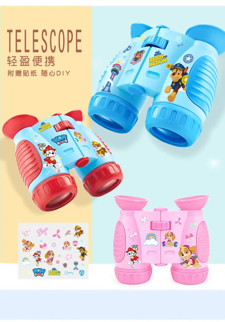 New cute and creative cartoon pattern lightweight portable high-definition binoculars toy for boys and girls of the Paw Team