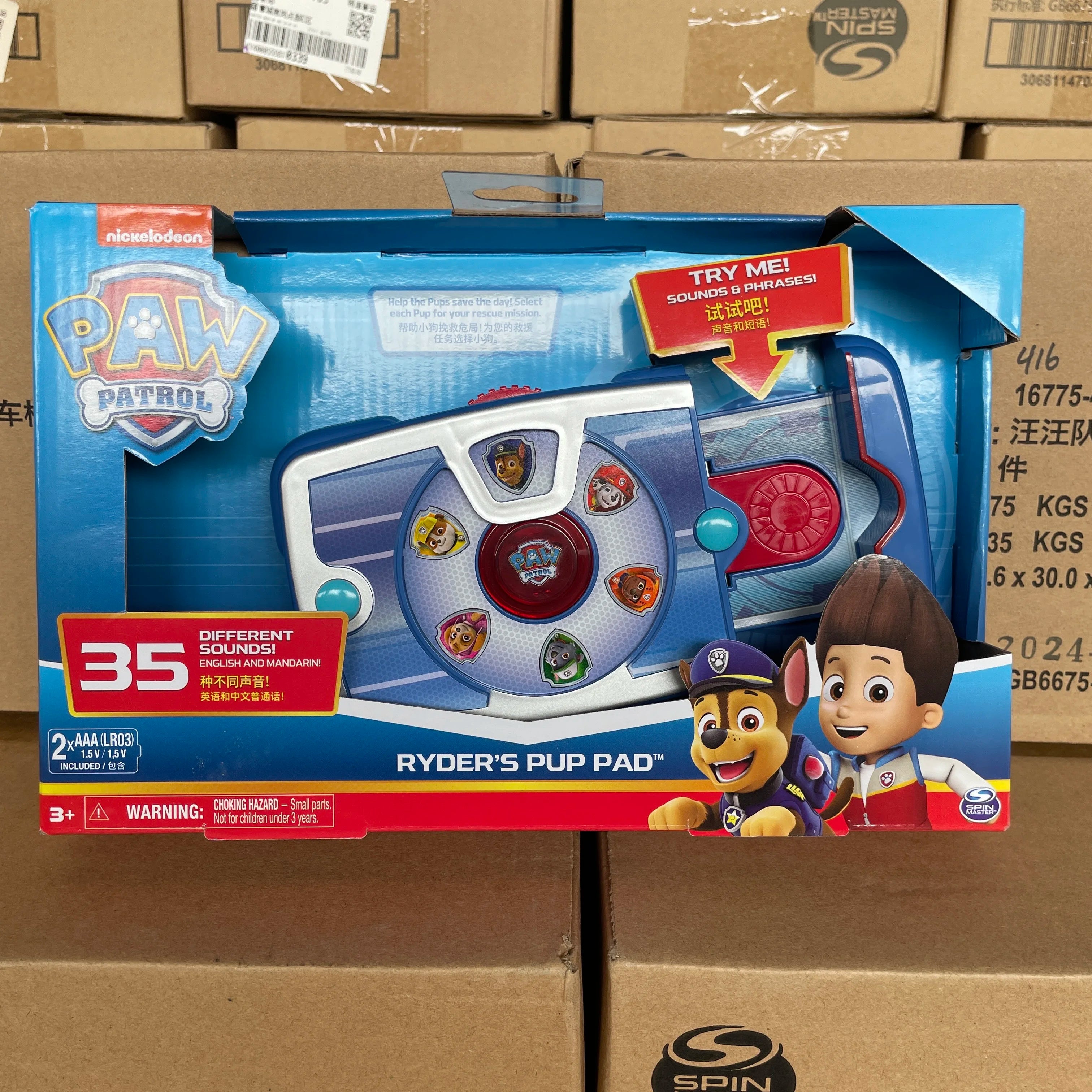 Original PAW Patrol Ryder Pup Pad Tablet Mission Launcher Rescue Team Dog Calling Pad Kids Toys Cosplay Sounding Toys Anime Doll