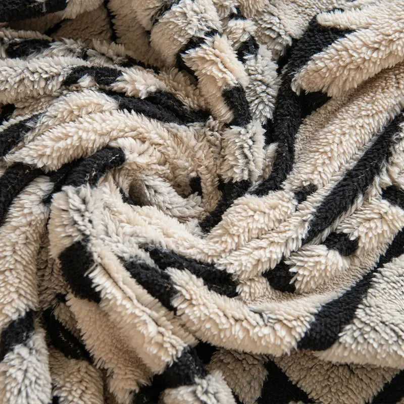 1PC-Bohemian style sofa towel, cushion, armrest, backrest integrated sofa cover, simple two-color sofa towel