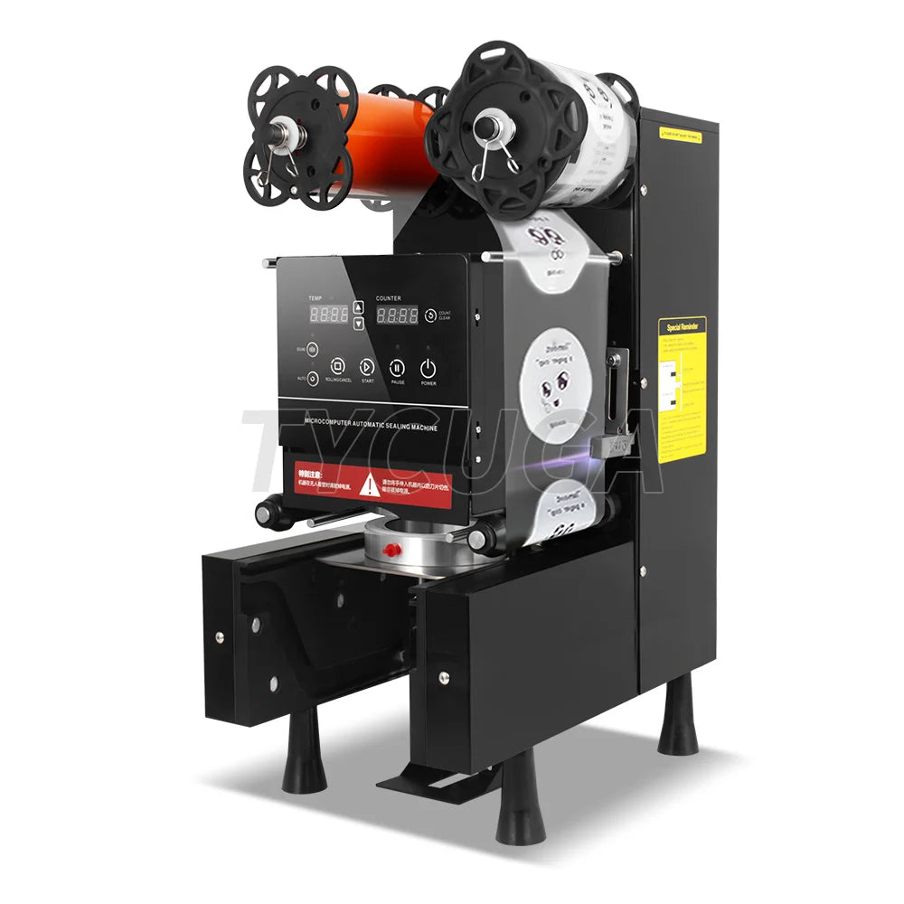 Cup Sealer Automatic Milk Tea/Coffee Shop Plastic/Paper Cup Sealing Machine 9/9.5CM Electric Bubble Tea Film For Business 220V