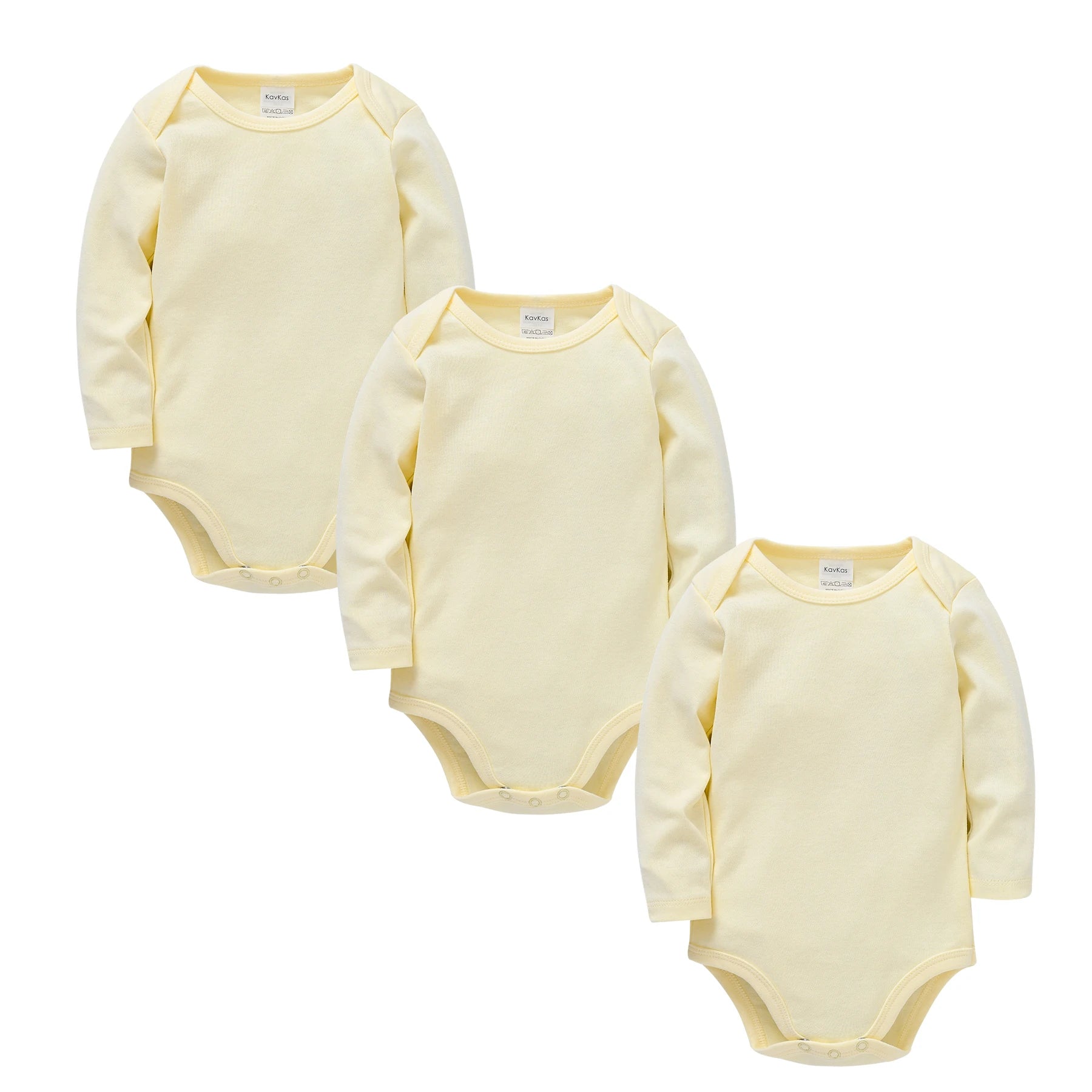 Honeyzone 3PCS Light Blue Unisex Baby Bodysuit Set Long Sleeve Pure Cotton Infant Newborn Clothes Comfortable Soft Baby Jumpsuit