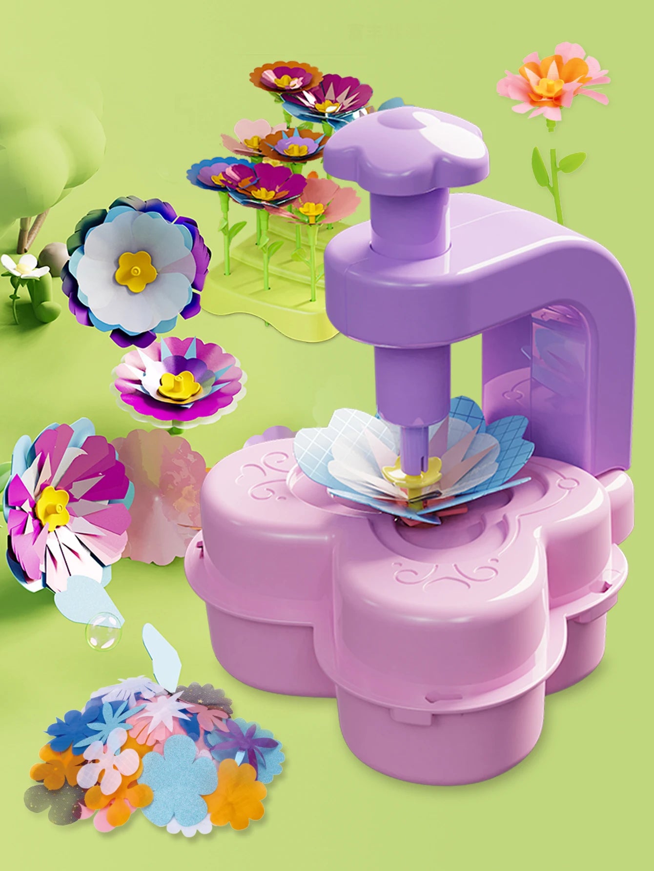 DIY Fabric Flower Bouquets Toys, Flower Bouquets Toy for Girls DIY Flower Make Making Craft Kit Educational Kids Gifts