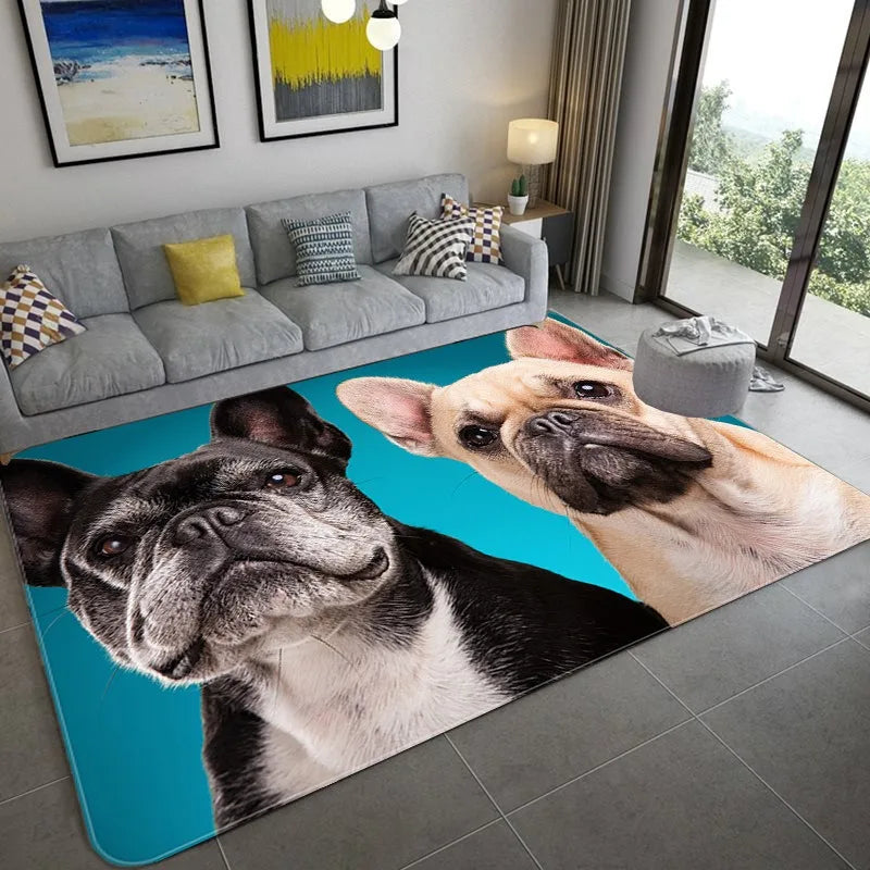3D Vision Cat Carpet Dog Mat Boys' and Children's Room Decorative Carpet Sofa Area Coffee Tables Non-slip Soft Mat Bedroom