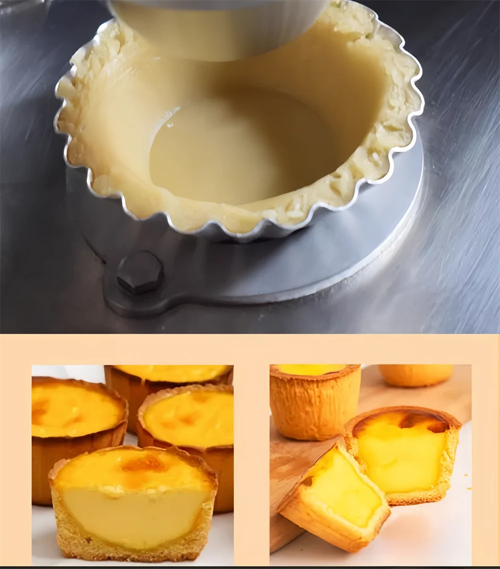 Stainless Steel Non-Stick Cupcake Mold Multiple Size Baking Mould Pastry Tool Commercial Manual Egg Tart Shape Machine