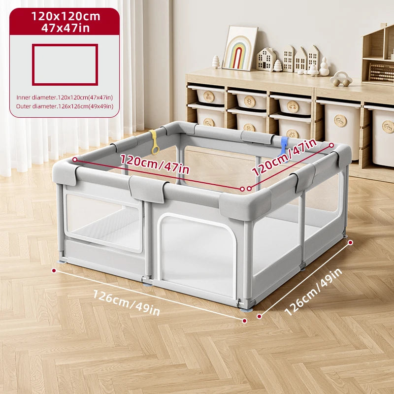 Large Baby Playpen for Children with Foam Protector Baby Playground for 0~6 Years Old Kids Ball Pit Playpen Indoor Baby Safety F