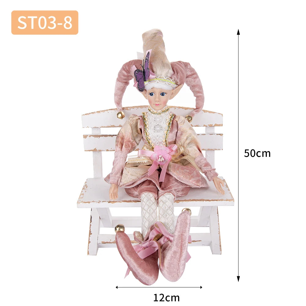 Hanging Decoration Navidad Natal 2025 New Year Gifts Elf Boy Dolls with Mask Christmas Tree Pendant Ornaments Elf Gifts