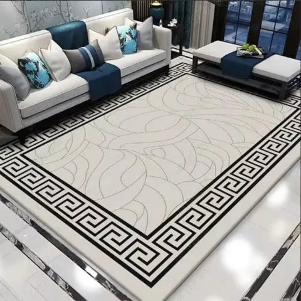 Modern Simple Household Mat Soft Luxury Carpets for Living Room Non-slip Bedroom Luxury Decoration Tapetes Area Rug Home Decor