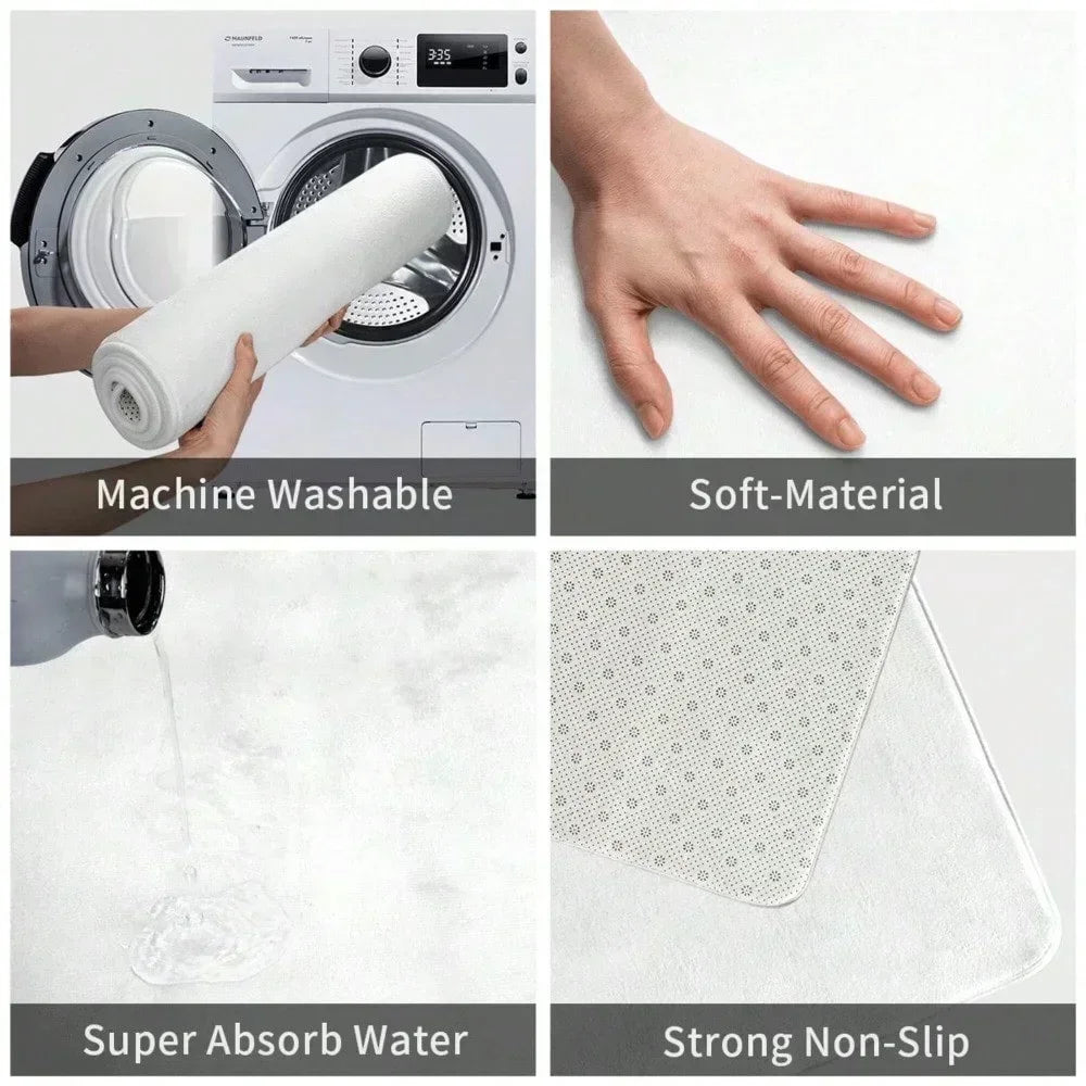 Christmas Gnome Pattern Door Mat Soft Carpet  Living Room Kitchen Bedroom Bathroom Laundry Room Christmas Christmas Home Decor