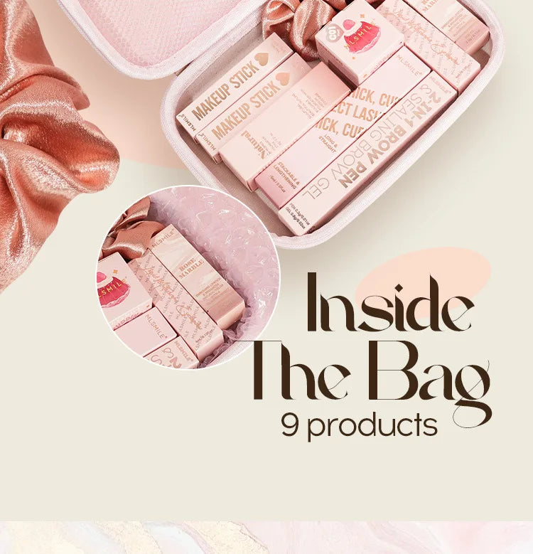 Kit de maquillage avec étuis d’organisation