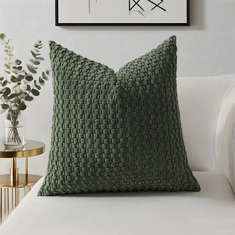Decorative Sofa Pillow Cover Solid Soft Cushion Cover Home Pillowcase for Living Room Bedroom Sofa Decoration 45*45 50*50 40*40