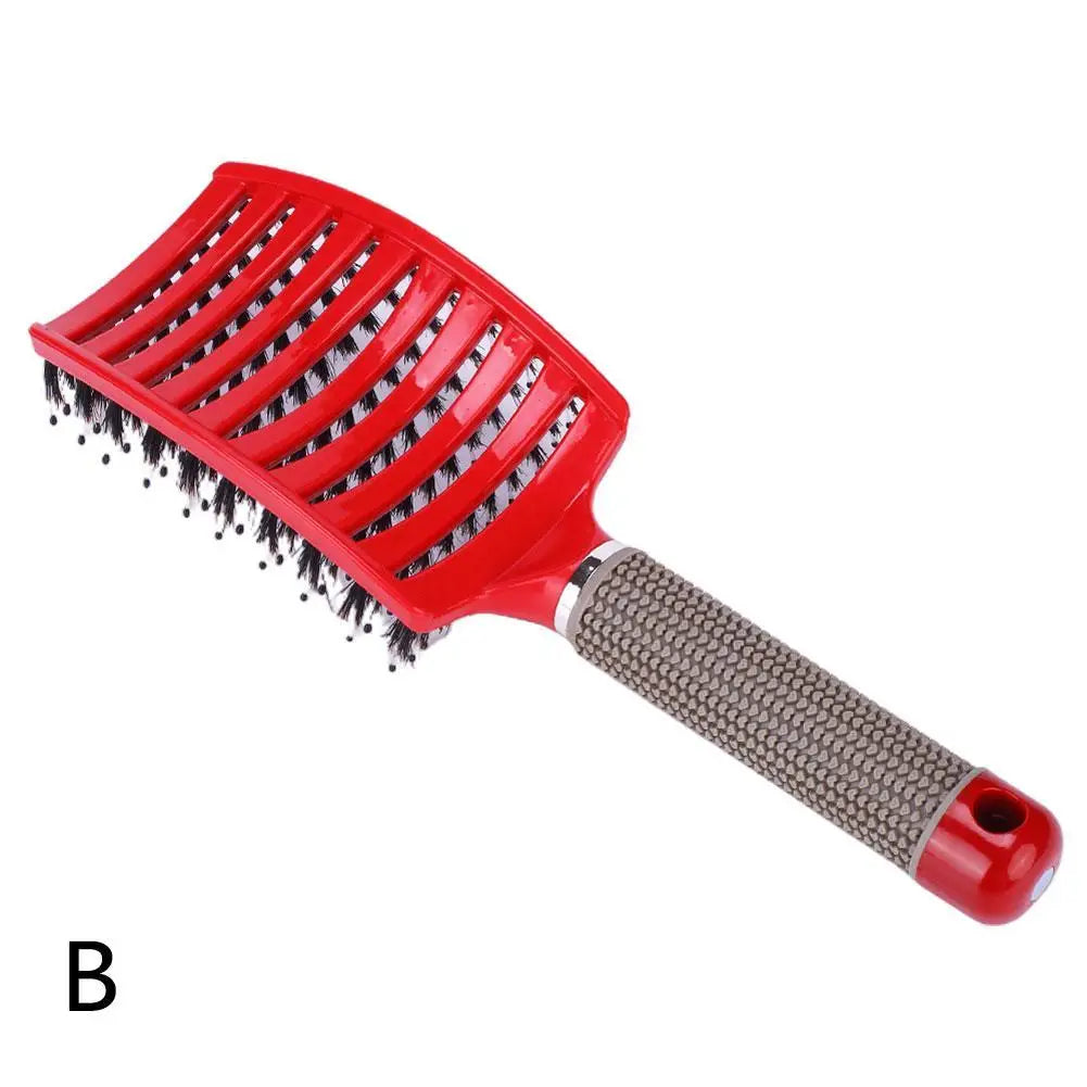 Brosse à cheveux bouclés .