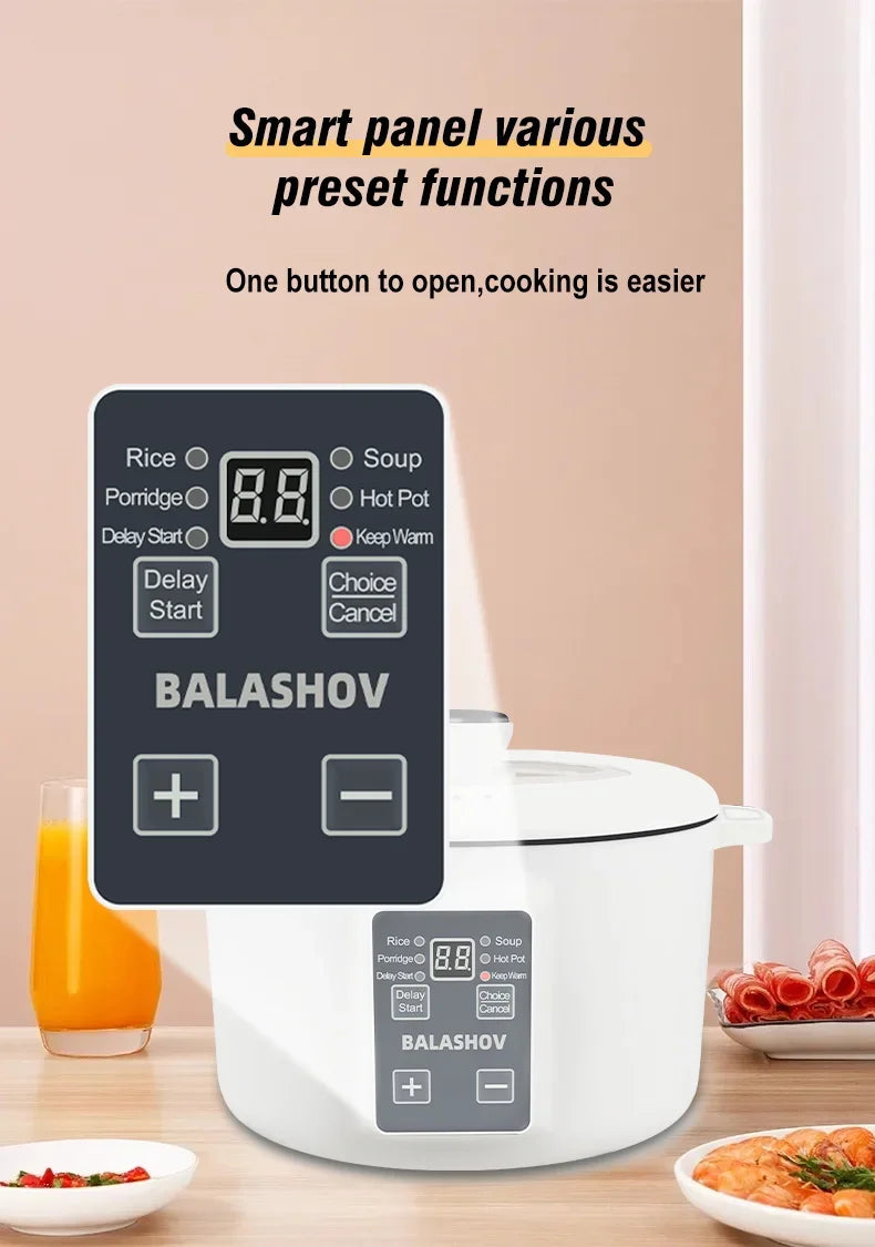 220V Multi Cookers Portable Electric Cooker Household Non-stick Pan Hot Pot Rice Cooker Cooking Appliances