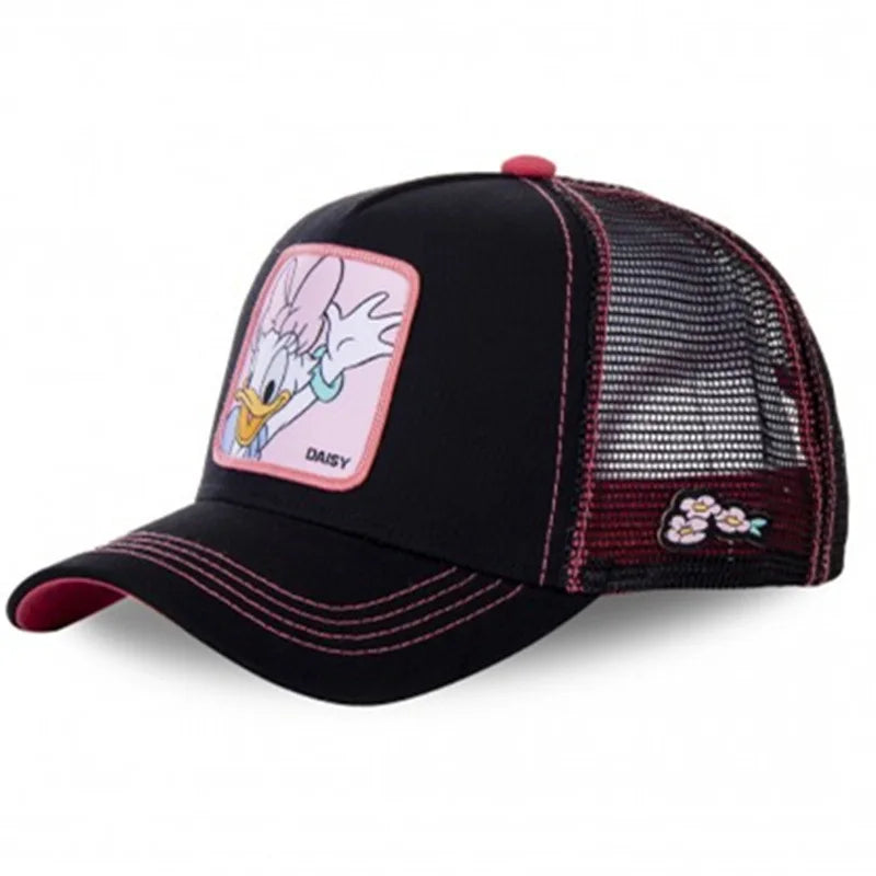 Cartoon Disney Mickey Goofy Sun Protection Baseball Casquette de baseball Kawaii Donald Duck Visière d'extérieur Chapeau de sport Chapeau de maille de camionneur réglable