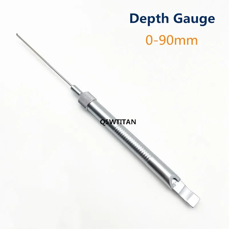 Depth Gauge 0mm to 30mm /60mm/40mm/90mm High quality Depth Gauge orthopedics Veterinary surgical Instruments