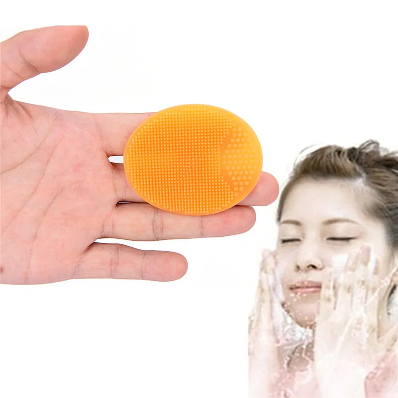 1 Piece Silicone Cleanser Pads Face Wash Brush Exfoliating Cleansing Blackhead Remover Face Skin Care Tools