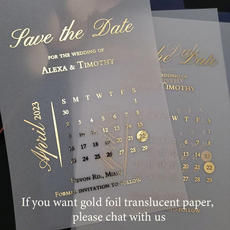 Custom Vellum Personalized Wedding Invitation Thank You Card Sate The Date Greetings Design Print DIY Menu Bridal Shower Birthda